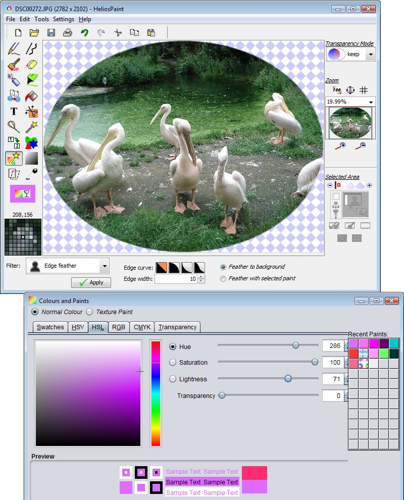 Feature-rich and easy-to-use image editor for editing photos, drawing and icons.